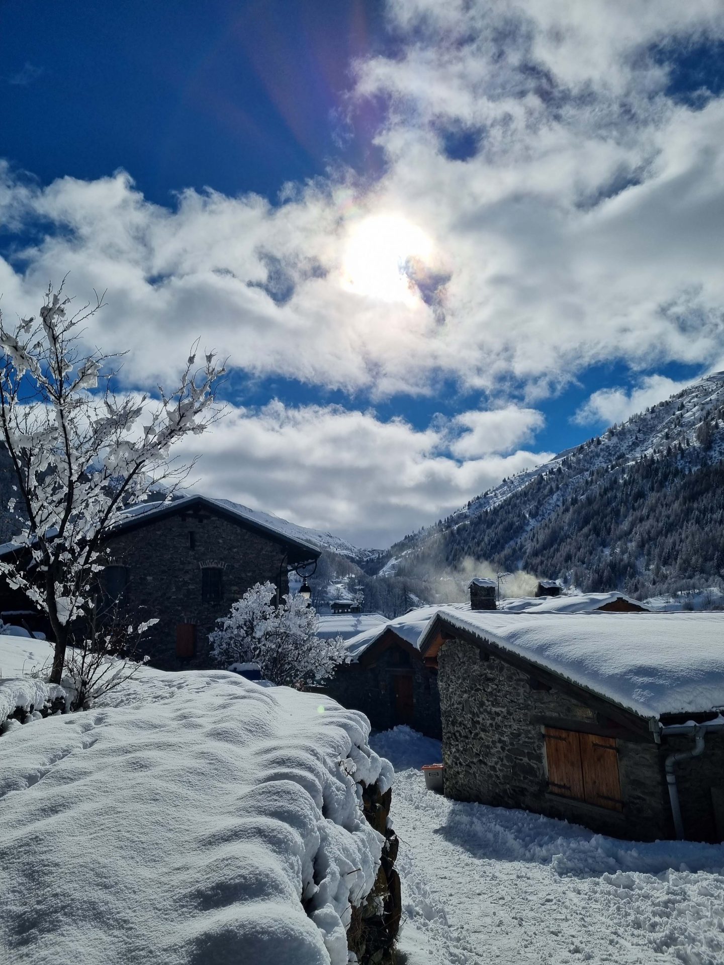 Valmeinier Villages sous la neige