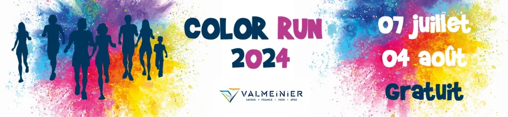 banderole color run à valmeinier