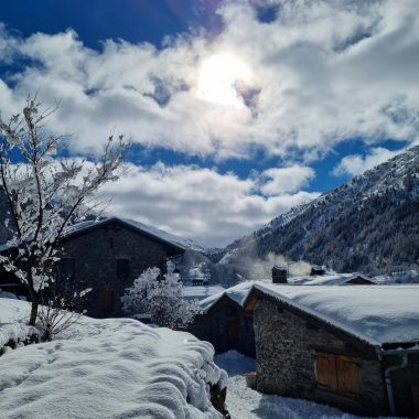 Valmeinier Villages sous la neige